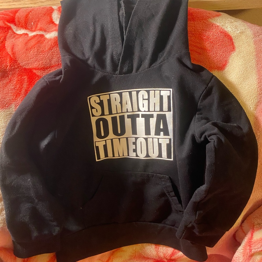 2T Straight Outta Timeout Hoodie Black